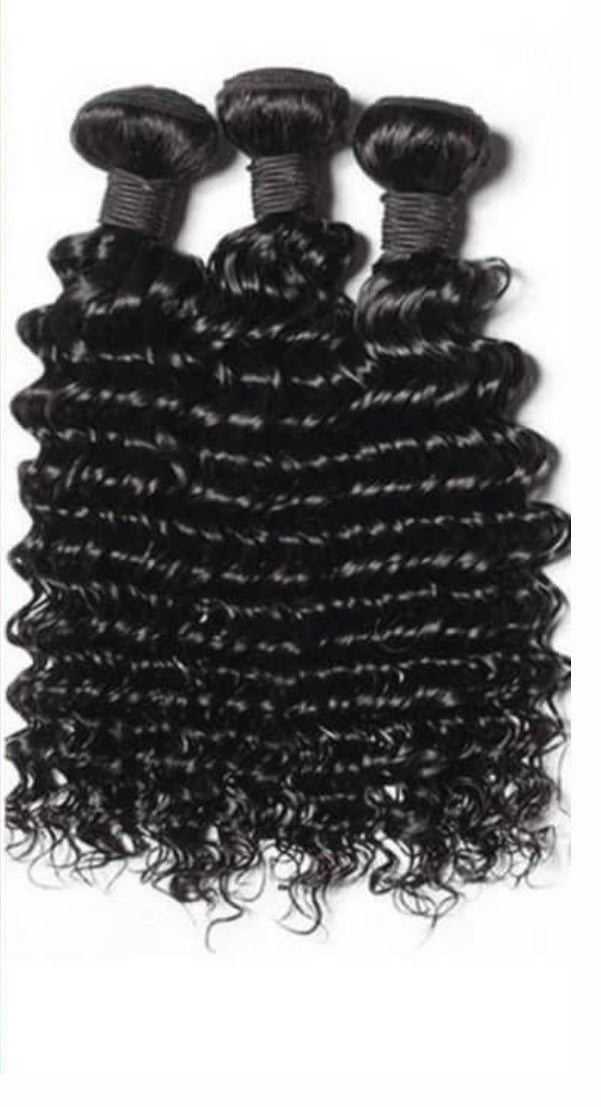 3 Bundle Pack of Natural Human Hair 14"-30"