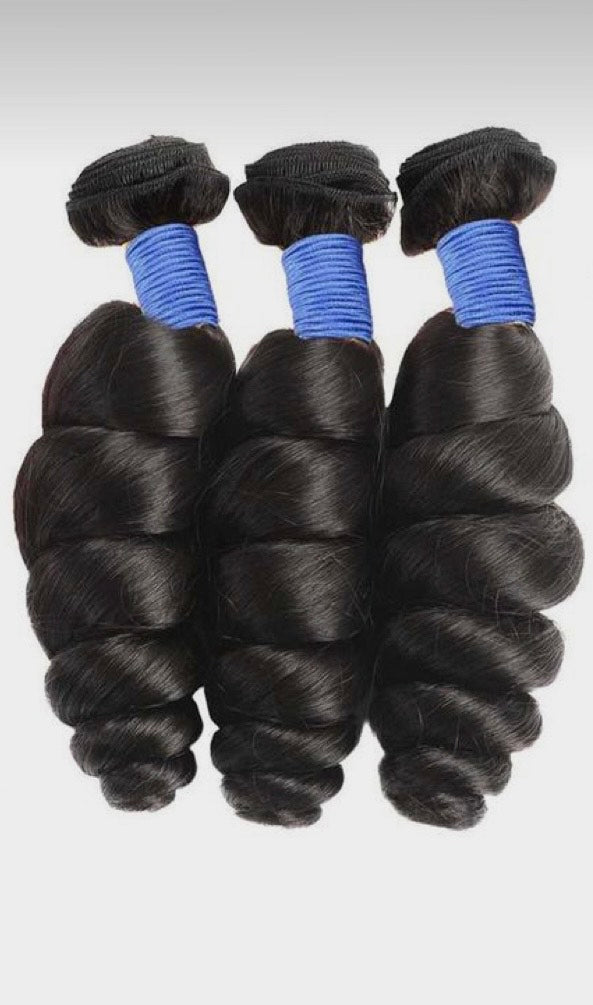 3 Bundle Pack of Natural Human Hair 14"-30"