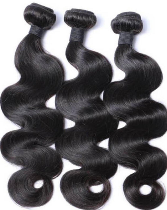 3 Bundle Pack of Natural Human Hair 14"-30"